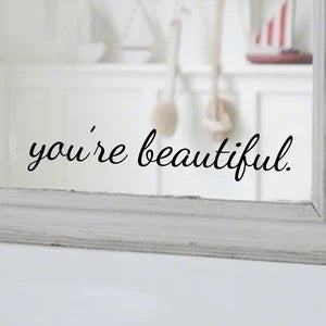 You're Beautiful Wall Decor Sticker