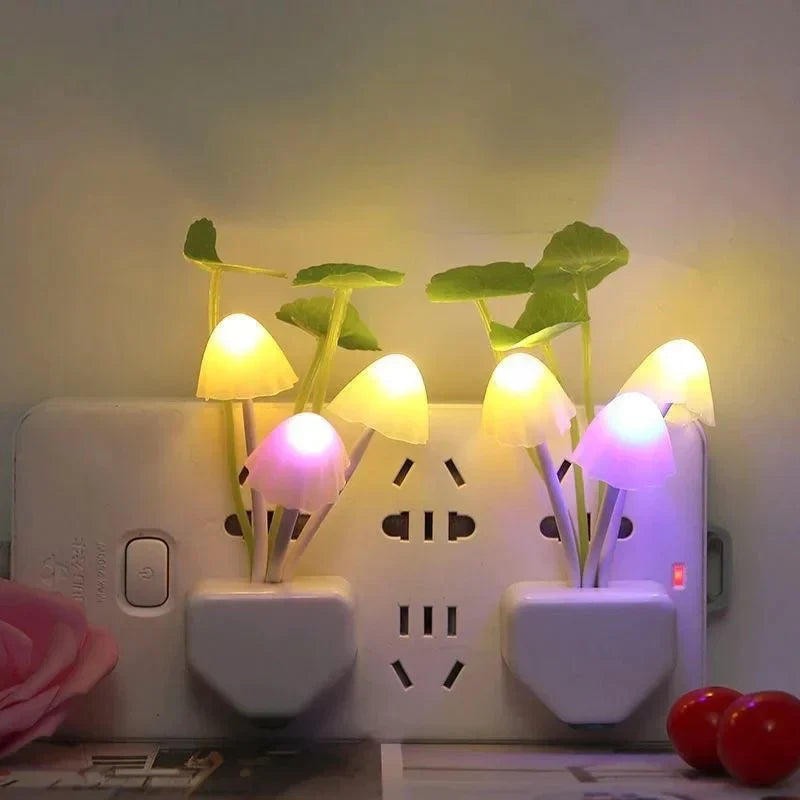 2-Pack Mushroom LED Night Lights