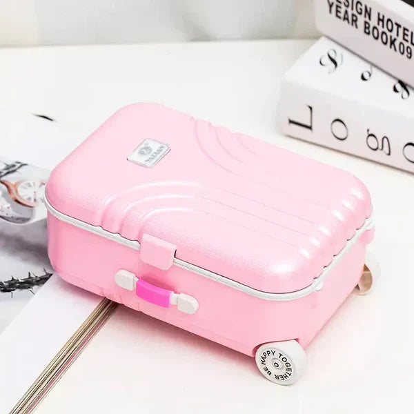 Mini Suitcase Shape Musical Jewellery Storage Box