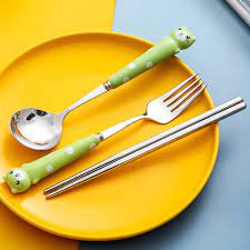 Child-Sized Fork & Spoon Set