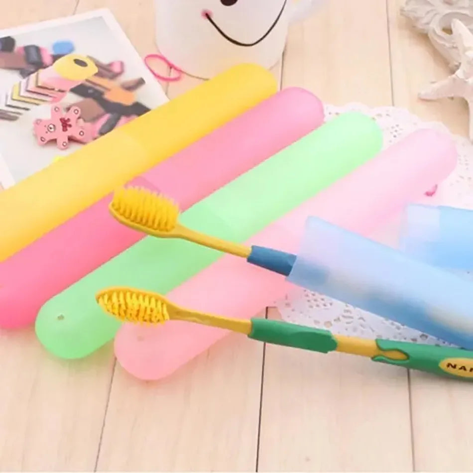 2 Pcs Travel Hiking Camping Toothbrush Protect Holder.