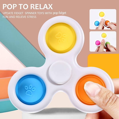 Fun and Stress Relief with the Pop It Fidget Spinner