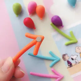 6 Pcs Creative Cute and Fun Arrow Shape Refrigerator Magnets