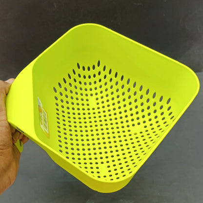 Classic Plastic Rice Strainer Bowl With Handle