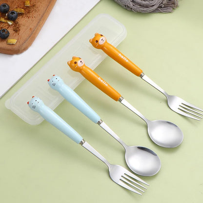 Child-Sized Fork & Spoon Set