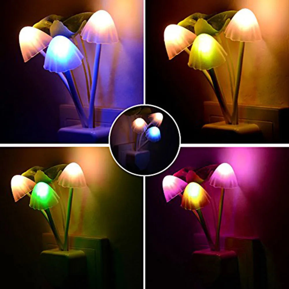 2-Pack Mushroom LED Night Lights