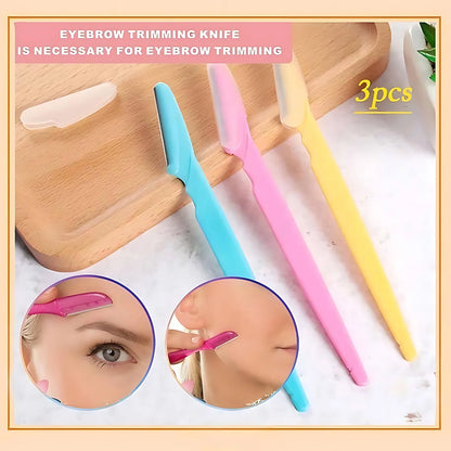 3Pcs Tinkle Eyebrow Razor For Women