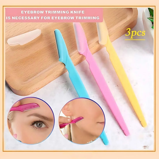 3Pcs Tinkle Eyebrow Razor For Women